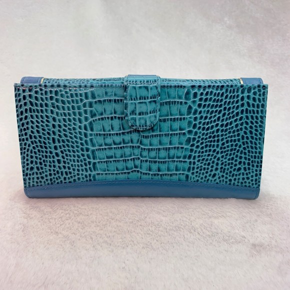 Lovcat Paris Wallet Light Blue Crocodile Print Vintage Y2K - Picture 2 of 15